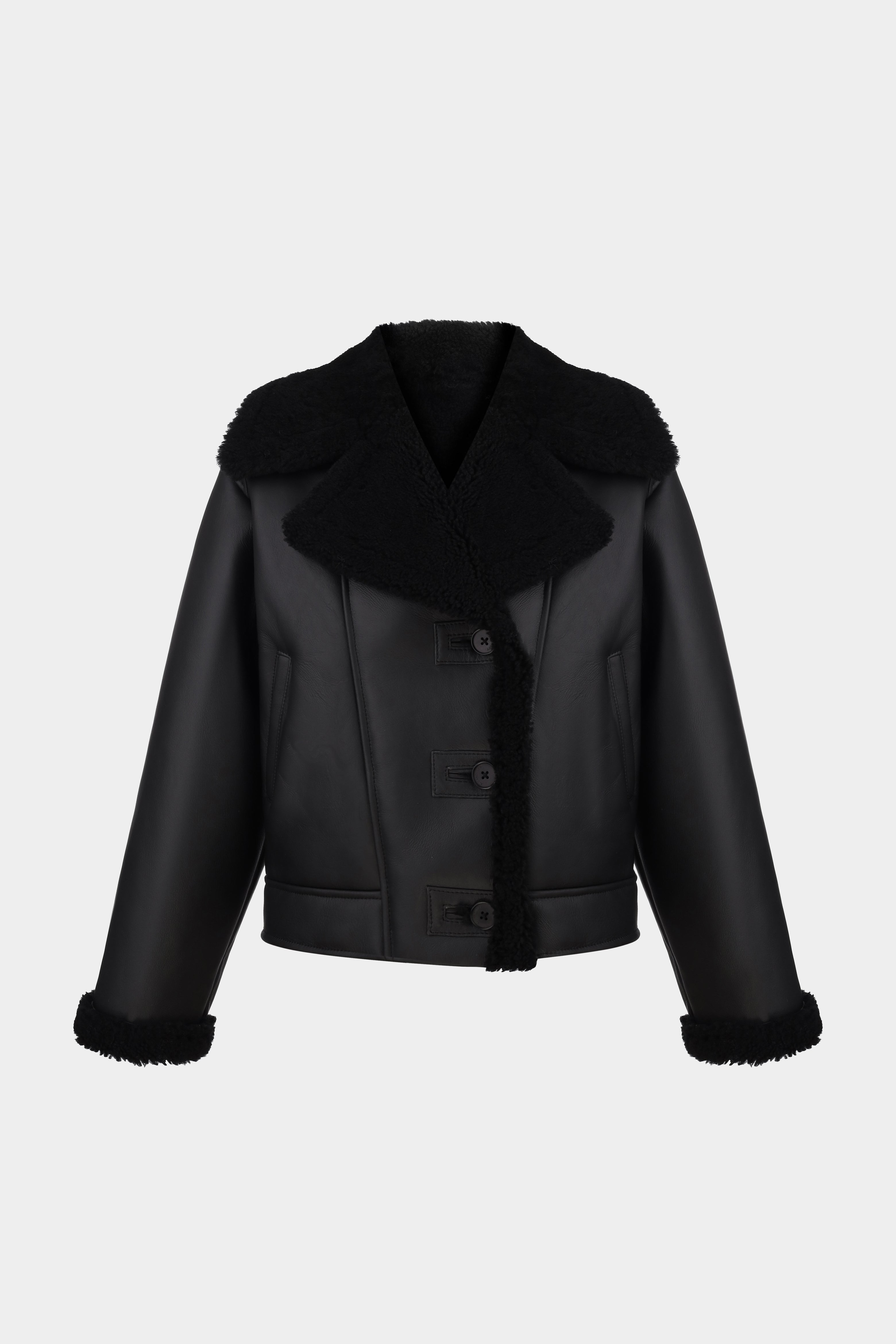 ДУБЛЯНКА З ОВЧИНИ THOM У ТЕМНО-КОРИЧНЕВОМУ