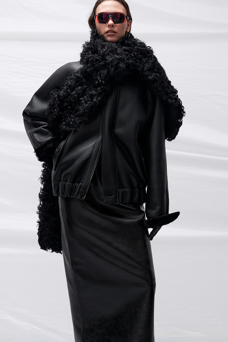 ДУБЛЯНКА З ОВЧИНИ THOM У ТЕМНО-КОРИЧНЕВОМУ