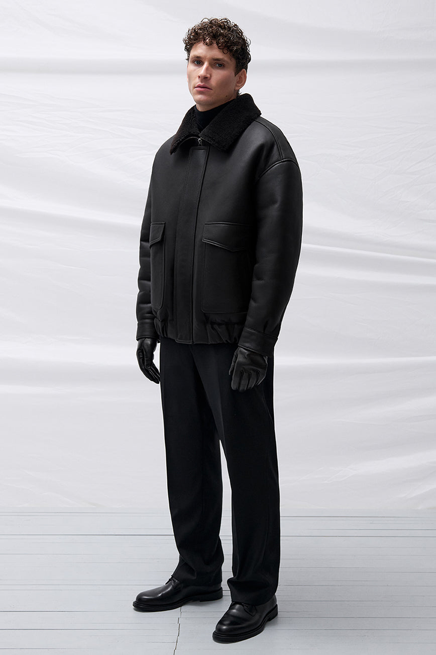 ДУБЛЯНКА З ОВЧИНИ THOM У ТЕМНО-КОРИЧНЕВОМУ