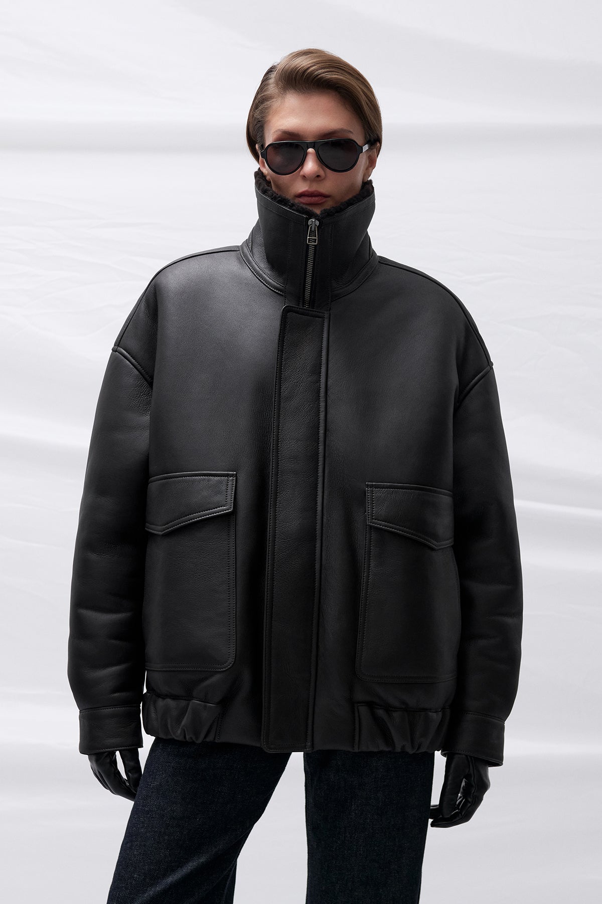 ДУБЛЯНКА З ОВЧИНИ THOM У ТЕМНО-КОРИЧНЕВОМУ