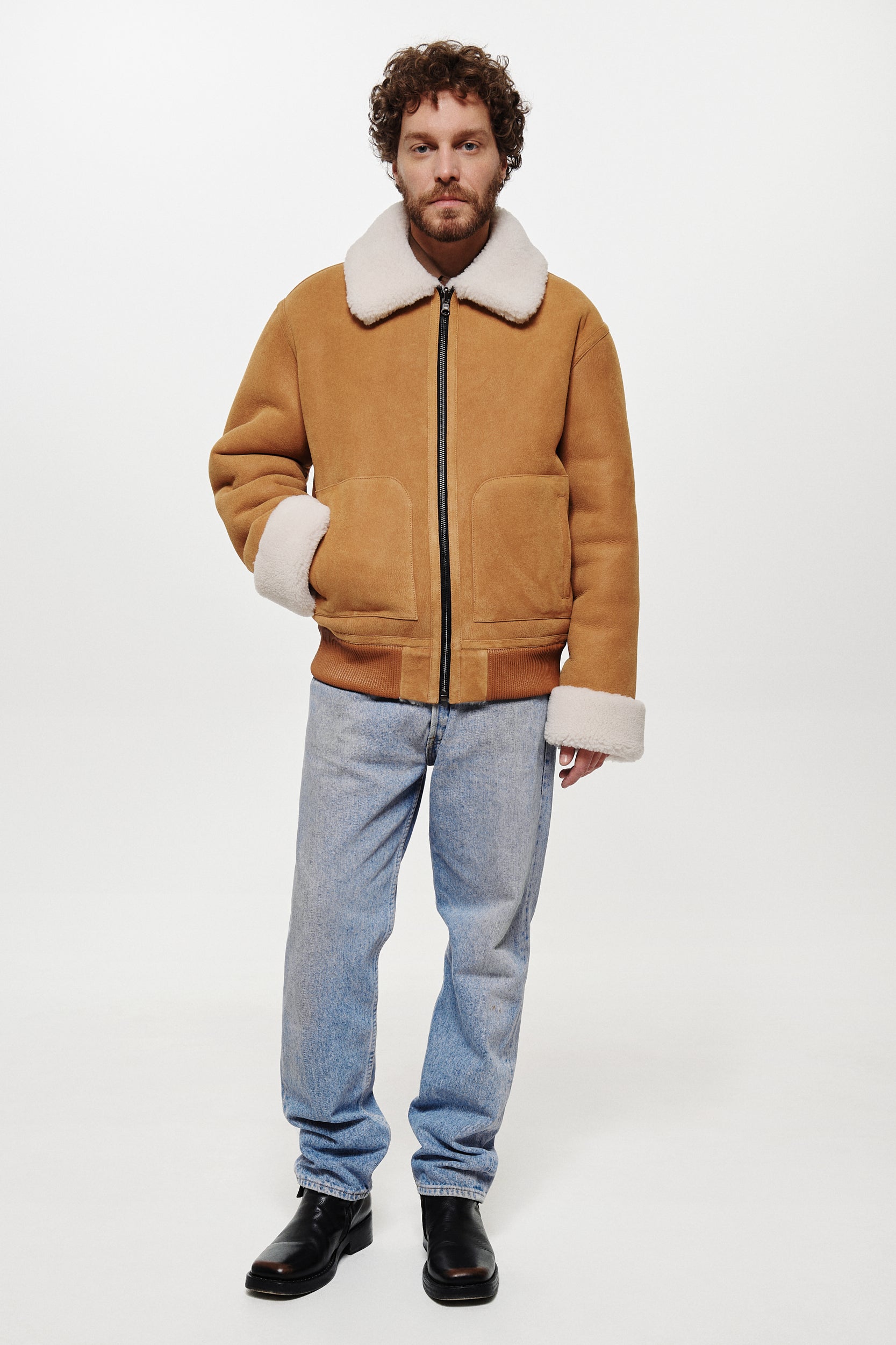 Reversible shearling bomber jacket (1506/1)