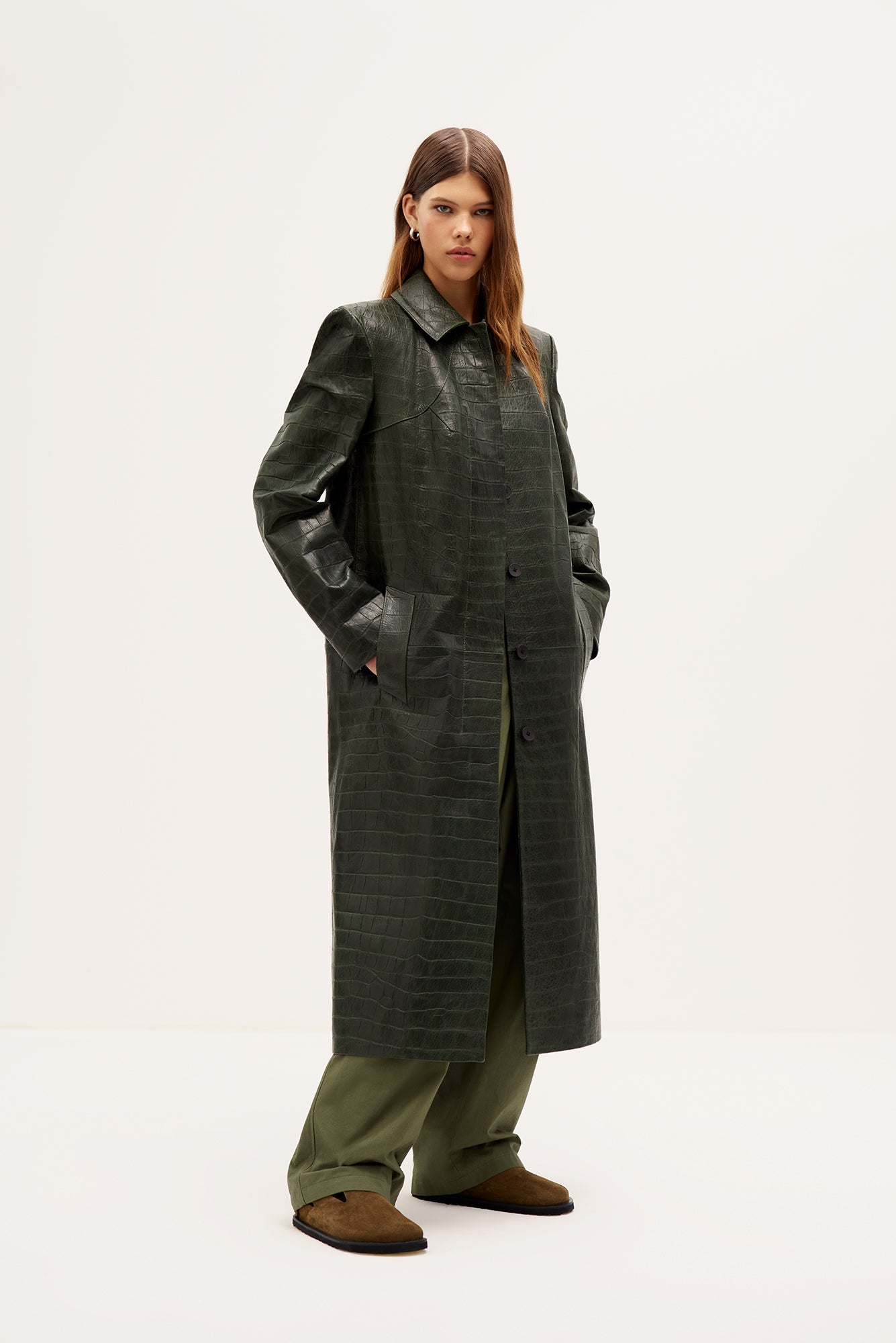 Coat with pocket belt (1415/2)