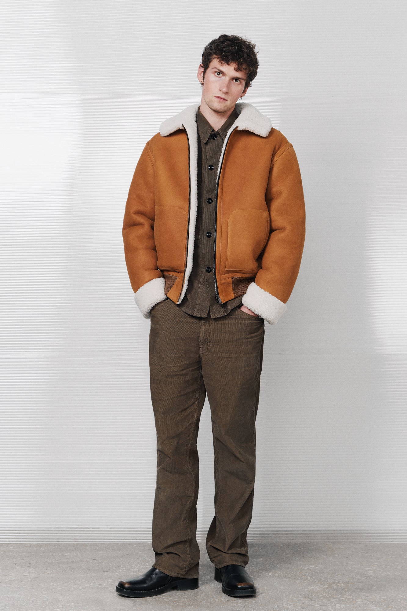 Reversible shearling bomber jacket (1506/1)