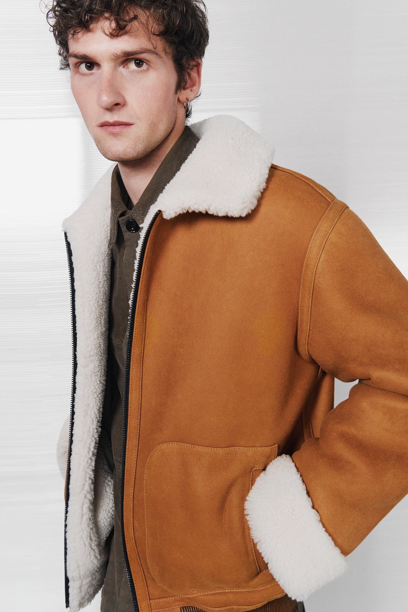 Reversible shearling bomber jacket (1506/1)