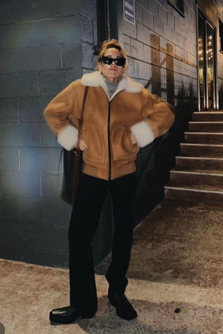 Reversible shearling bomber jacket (1506/1)