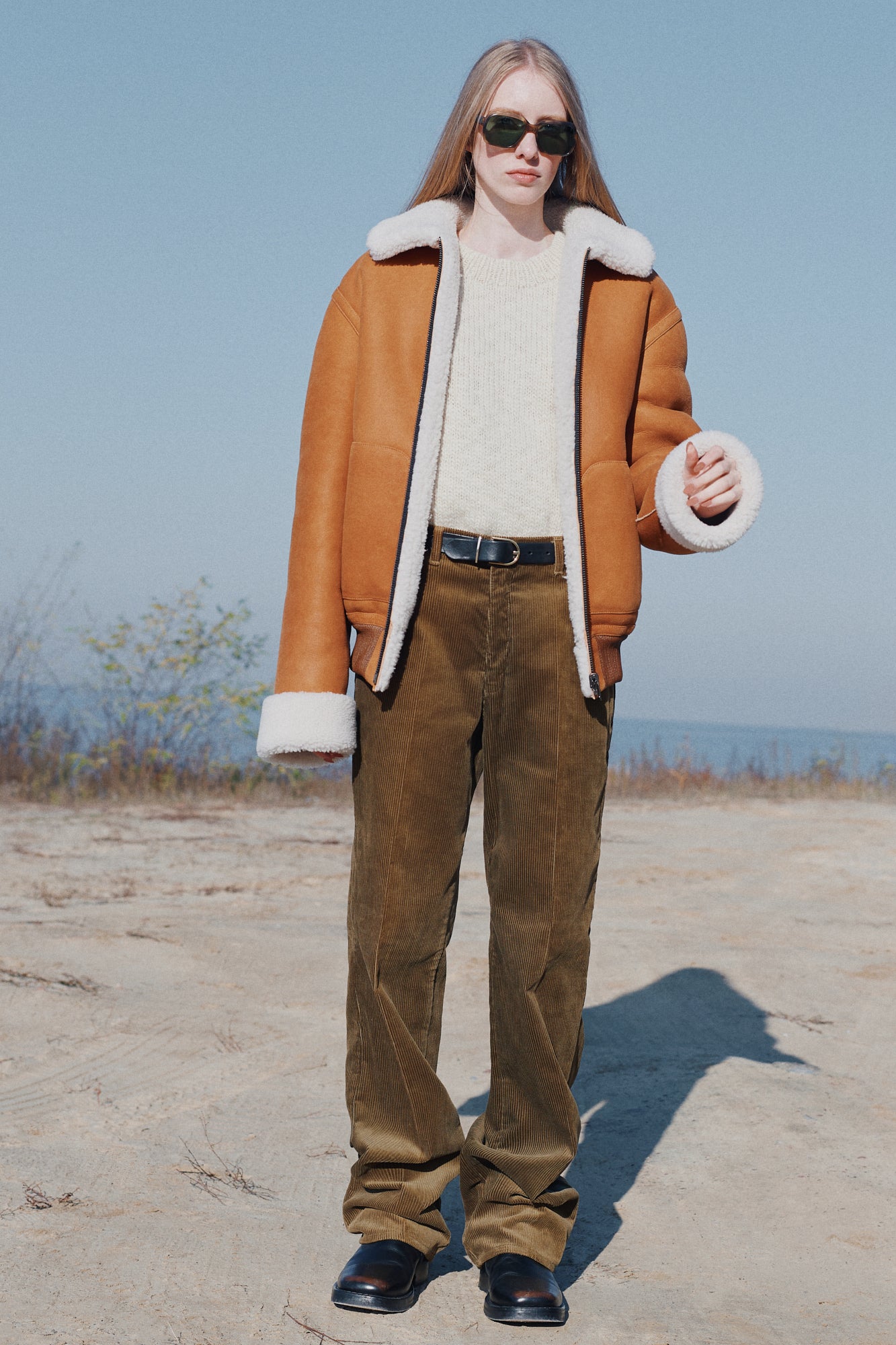Reversible shearling bomber jacket (1506/1)