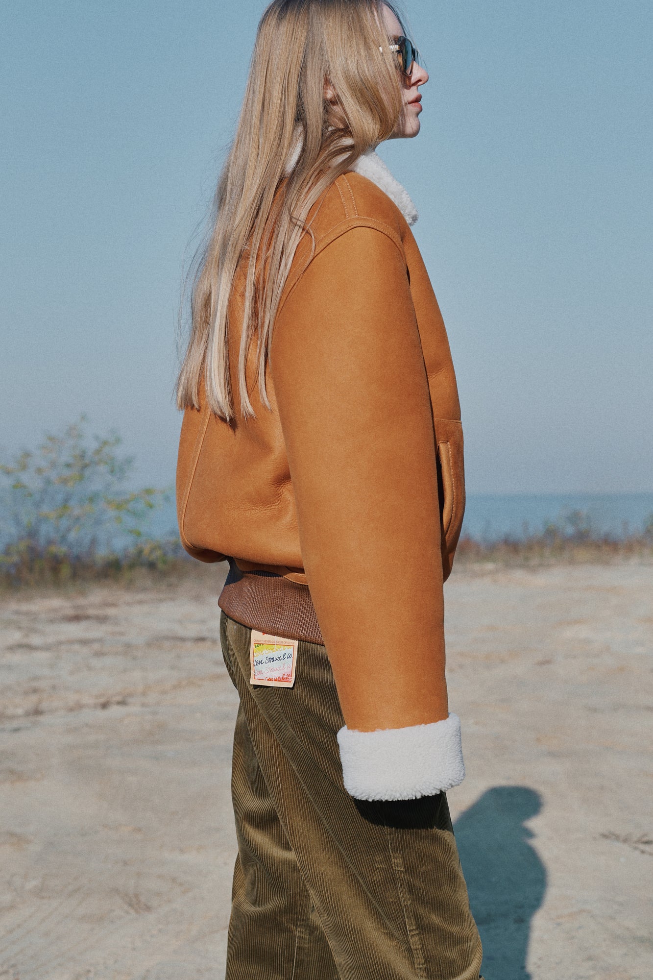 Reversible shearling bomber jacket (1506/1)