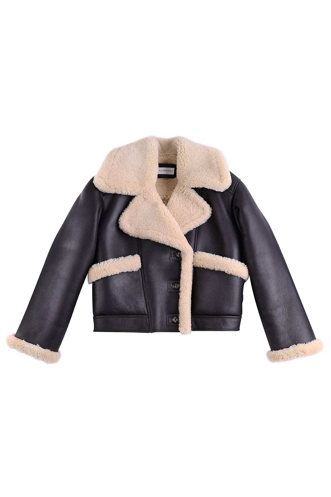 Cropped shearling jacket (1905)