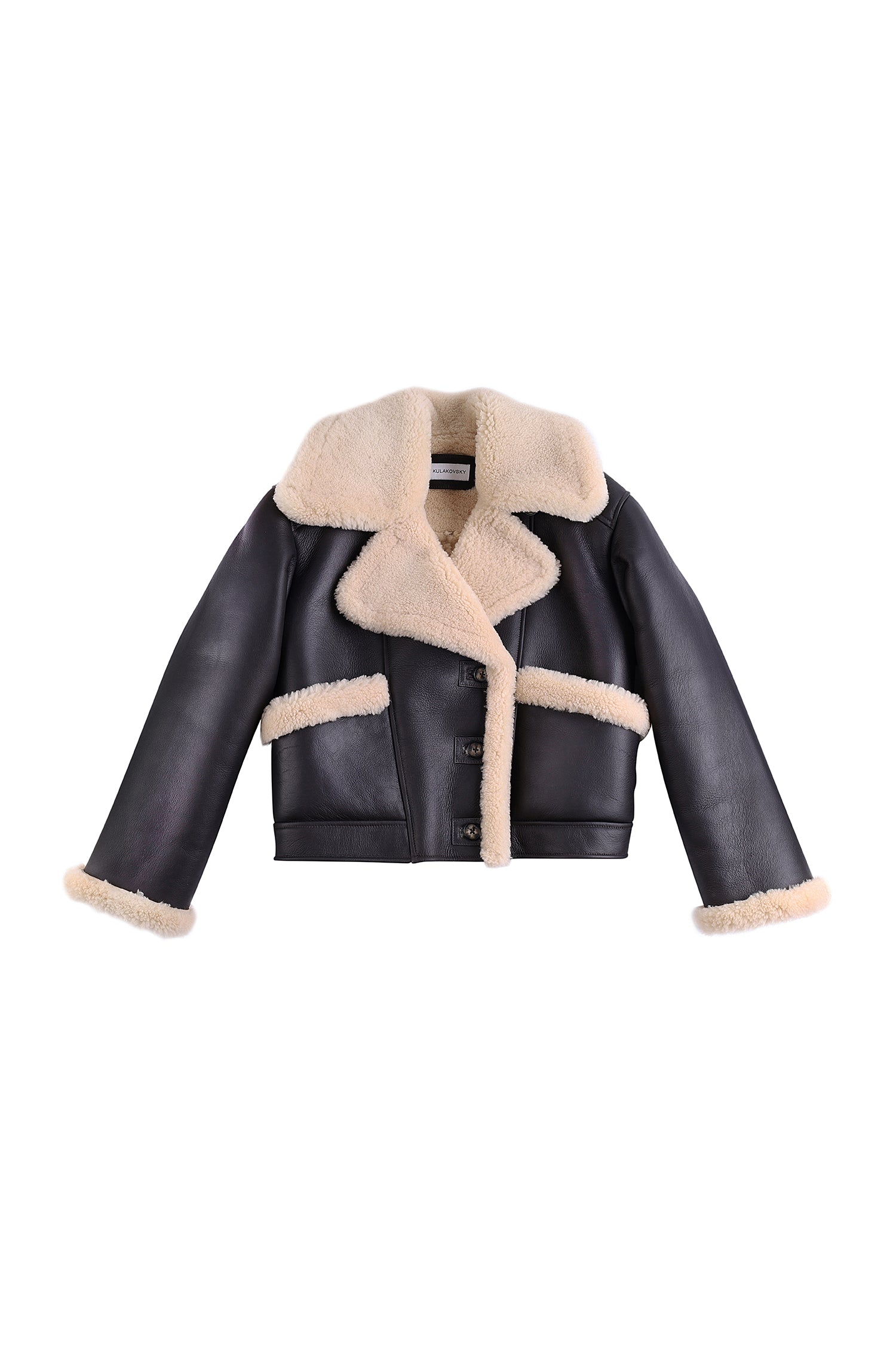 Cropped shearling jacket (1905)