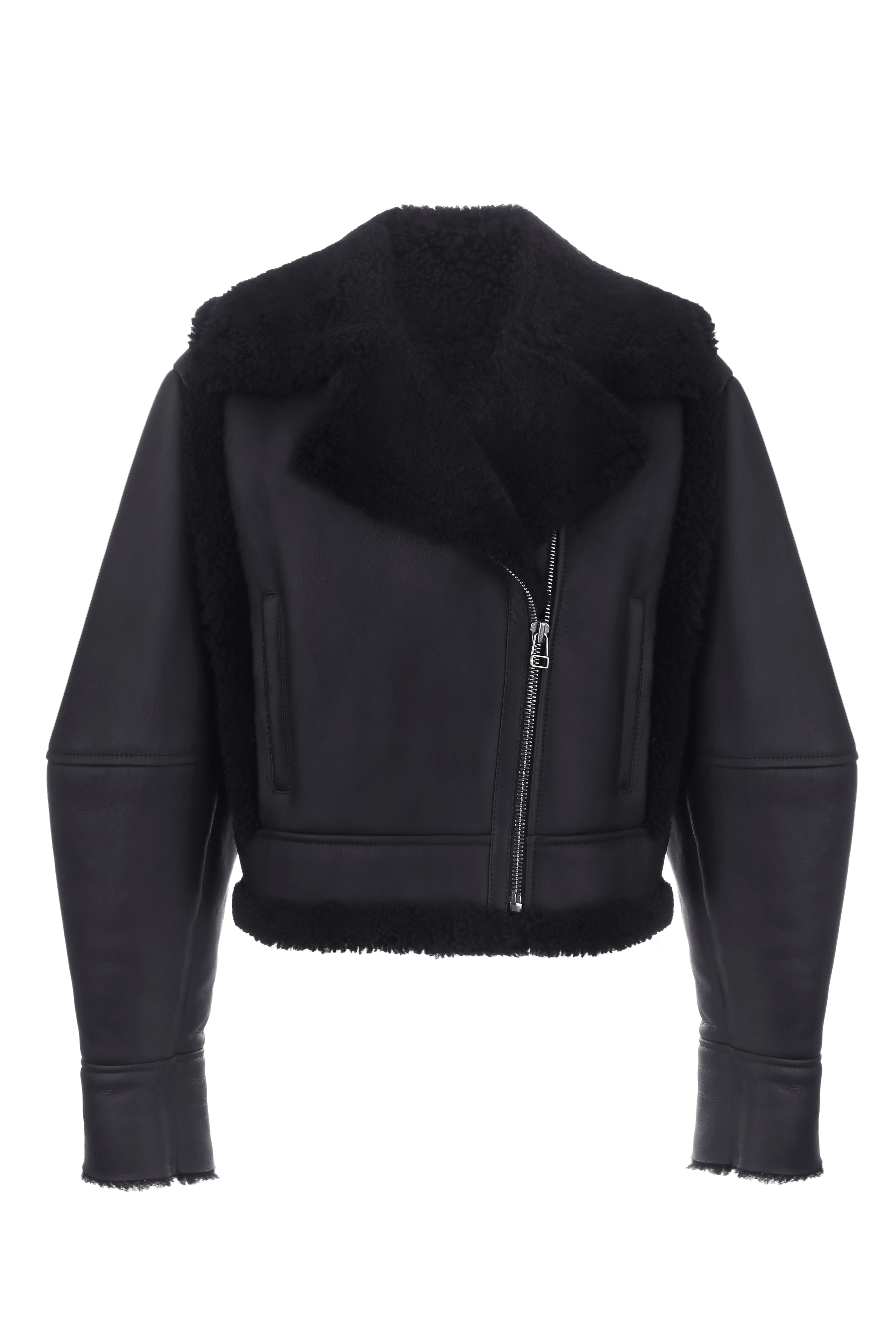 Signature cropped shearling jacket  (1502/2)