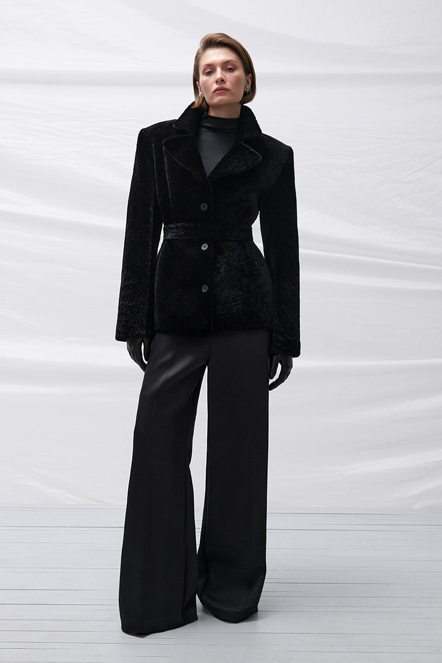 ДУБЛЯНКА З ОВЧИНИ THOM У ТЕМНО-КОРИЧНЕВОМУ