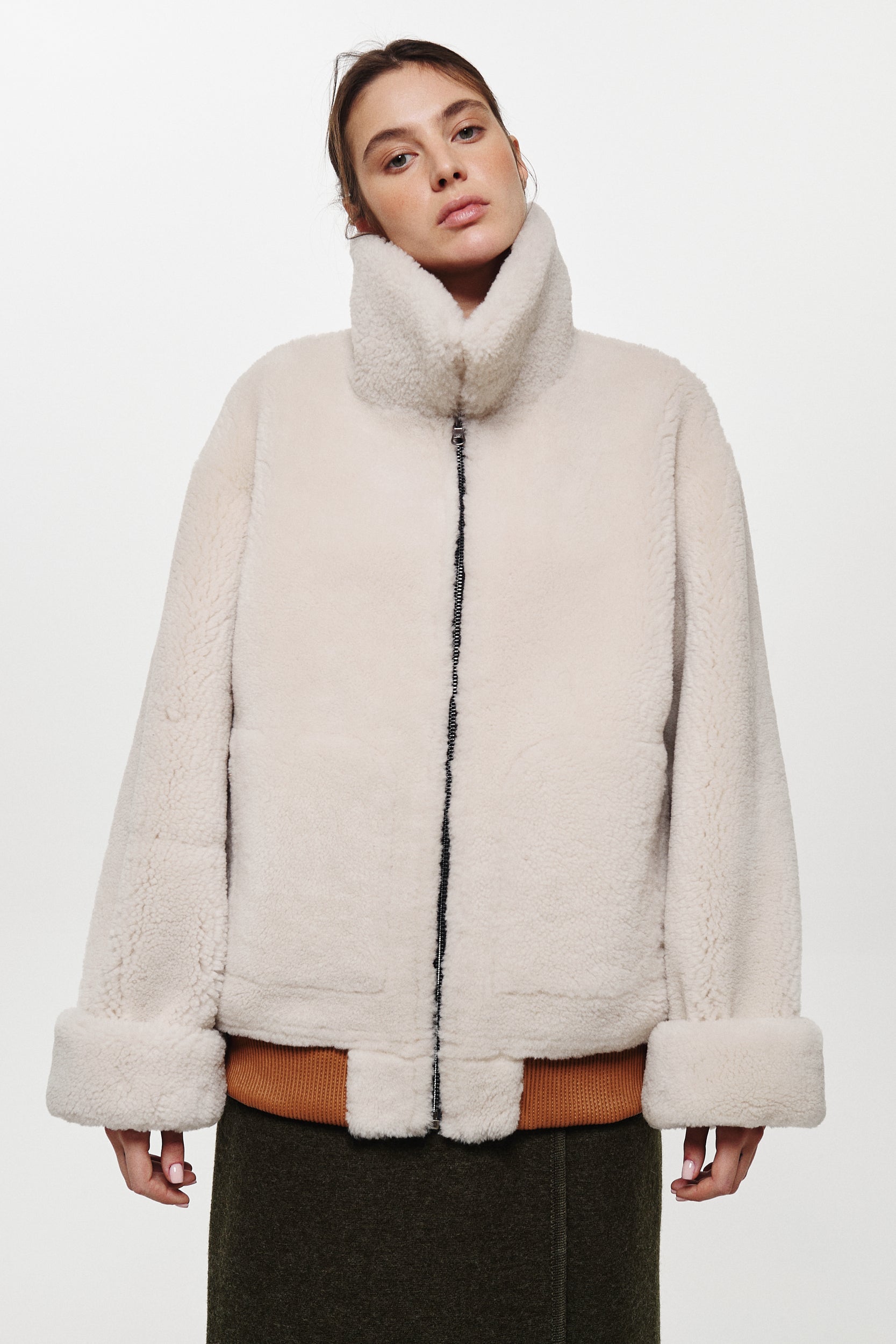 Reversible shearling bomber jacket (1506/1)