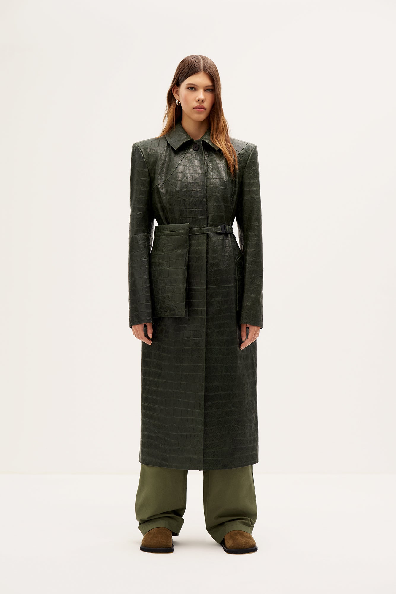 Coat with pocket belt (1415/2)
