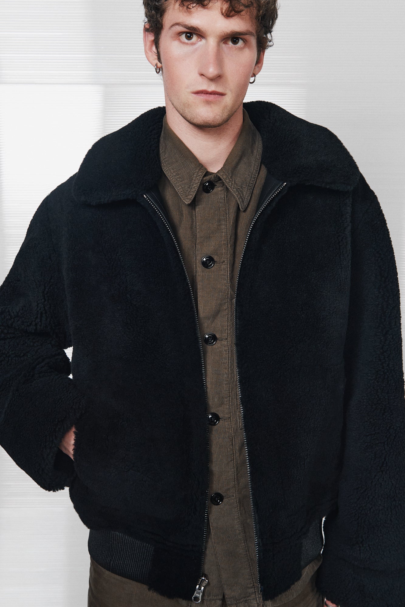 Reversible shearling bomber jacket (1506/2)