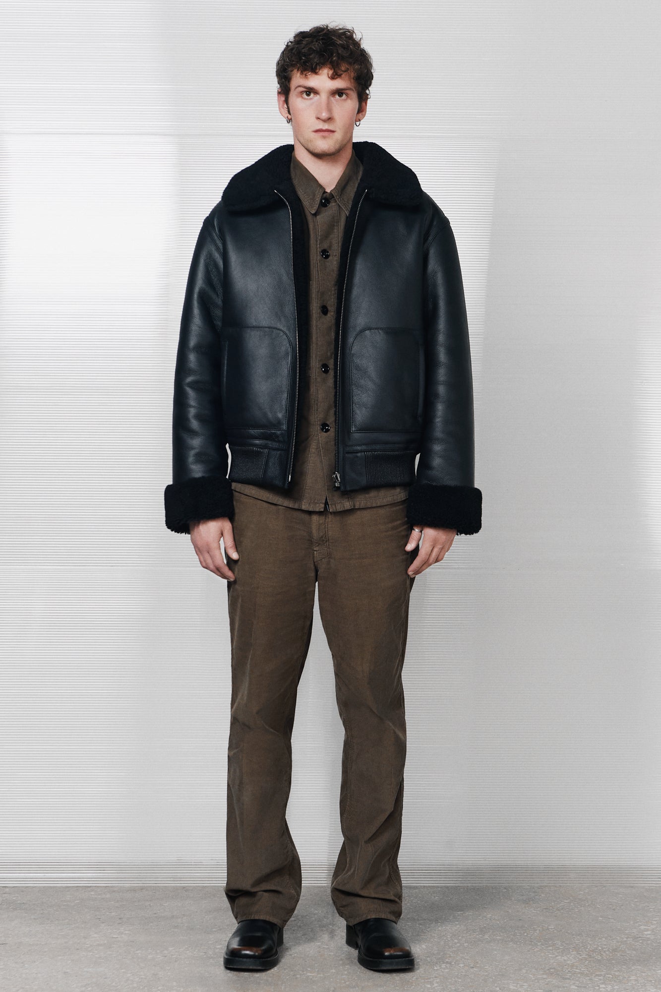Reversible shearling bomber jacket (1506/2)