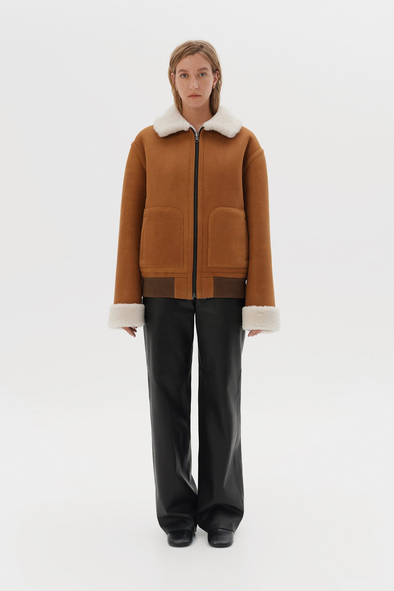 Reversible shearling bomber jacket (1506/1)