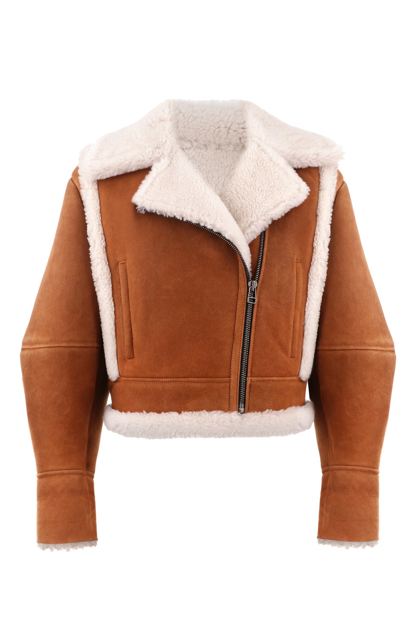 Signature cropped shearling jacket (1502/1)
