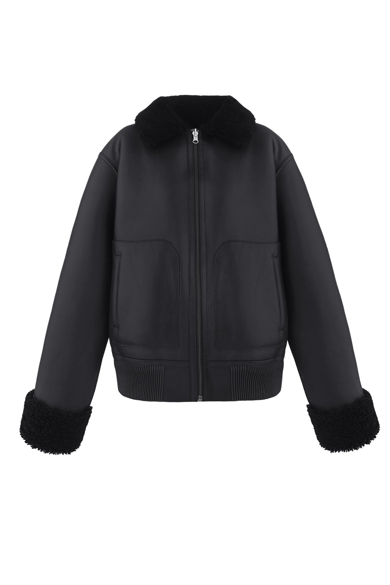 Reversible shearling bomber jacket (1506/2)